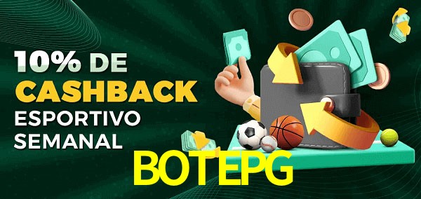 10% de bônus de cashback na BOTEPG